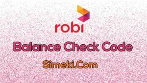 robi balance check