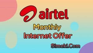 airtel monthly internet pack